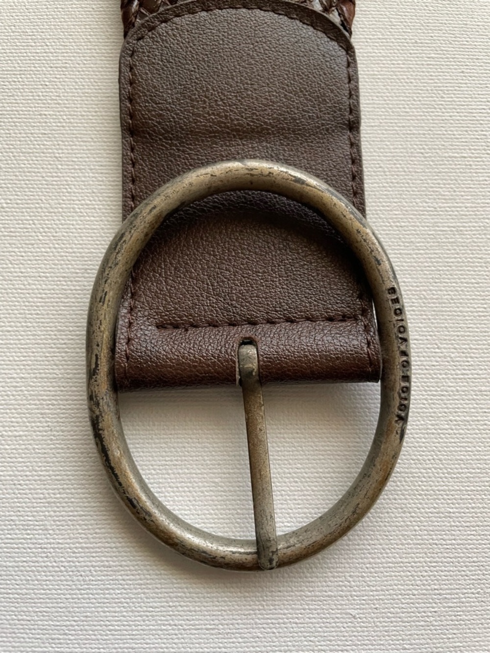 Brown braided belt - Picture 6 of 15